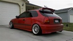 Honda Civic 96-00 hHatch 3DR VTI EDM Rear Lip rep.