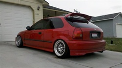 Honda Civic 96-00 hHatch 3DR VTI EDM Rear Lip rep.