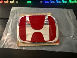 Red H Emblem  for 2012-15 type R / mugen style grill